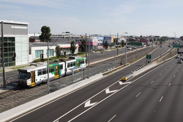 Paralleling the Tullamarine Freeway and Matthews Road in Airport West, B2.2056 with an outbound route 59 service