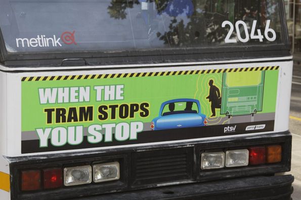 Obsolete branding on B2.2046: Metlink is now PTV, while the PTSV is now TSV. Confused?