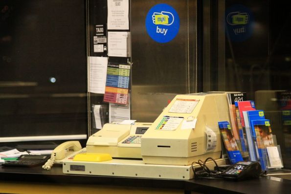 Booking Office Machine (BOM) used to issue Metcards by station staff