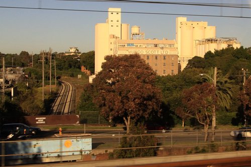 Mungo Scott flour mill on the Rozelle goods line