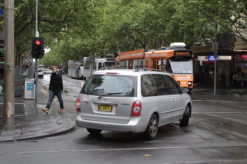 NSW drivers with no clue driving around the Melbourne CBD.