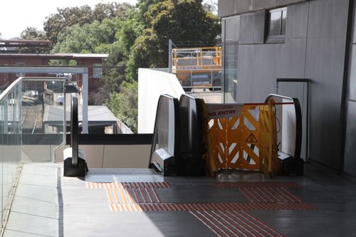 One day on: escalator still broken at North Melbourne