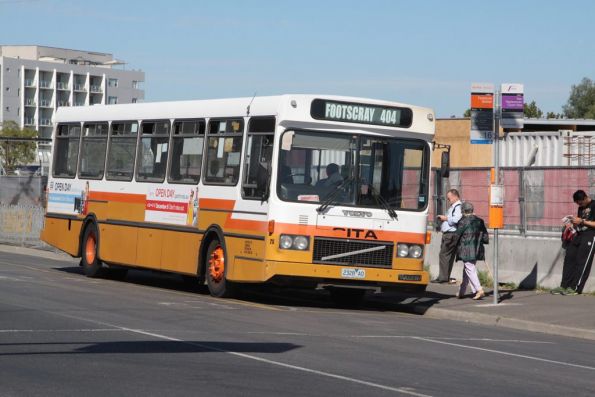 Sita high floor bus #28 rego 2328AO picks up route 404 passengers at Footscray station