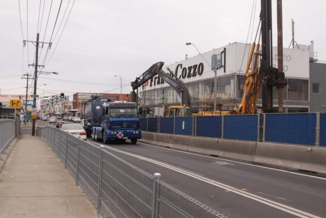 North side of the Hopkins Street bridge closed to traffic, as work starts on the new two-track extension to the west