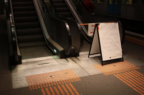 Another day, another failed escalator at North Melbourne station