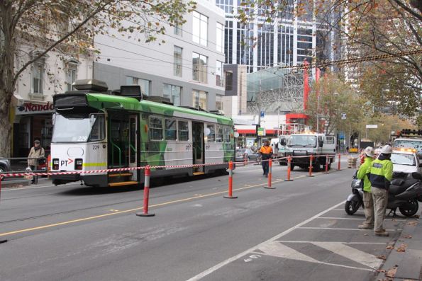 First tram recovery crew arrives on the scene