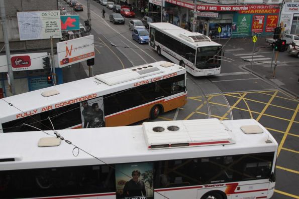 Footscray's three bus operators: Westrans, Sita and Melbourne Bus Link