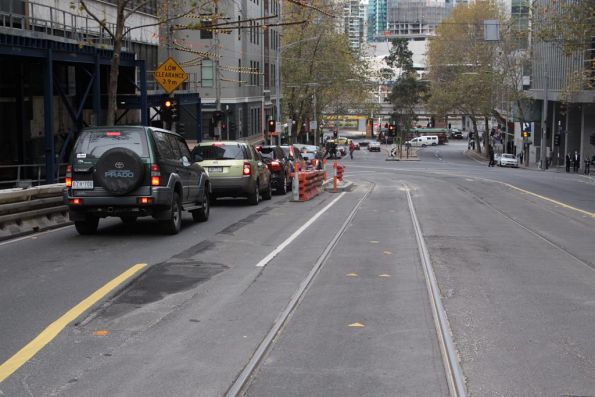 Removed tram stop 3 on route 55, corner of Flinders Lane and William Street