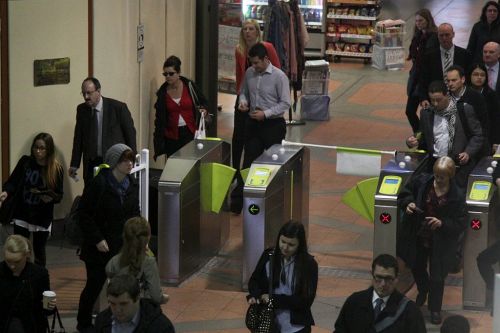 Single defective barrier paddle in the gate array at Flagstaff station