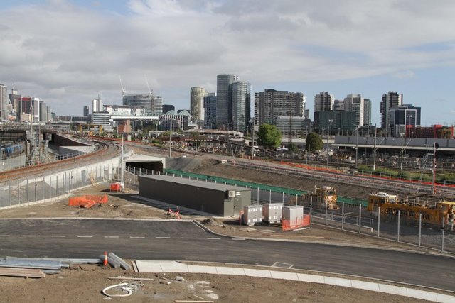 North end of the reconfigured flyover