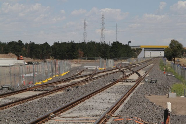 Junction of the Ballarat line and the RRL tracks west of Robinsons Road