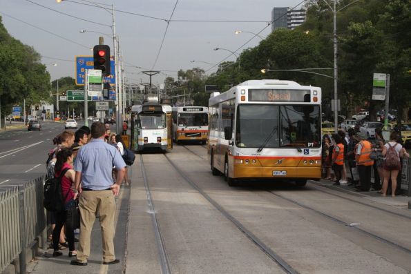 Sita bus #123 rego 9381AO having dropped off route 59 passengers on Flemington Road