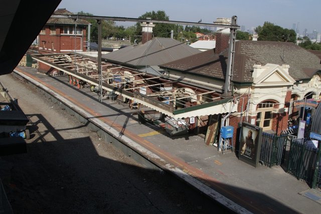 Work continues on rebuilding platforms 3 and 4 for RRL tracks