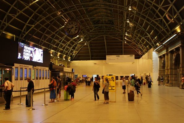 Main concourse of Sydney Central under renovation