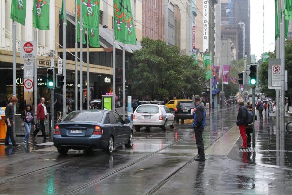 Their comrades in idiocy also head through the Bourke Street Mall