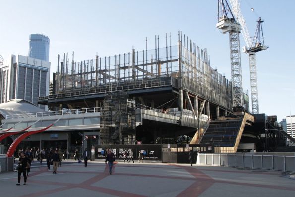 Work on the Bourke Street end of the 699 Bourke Street development