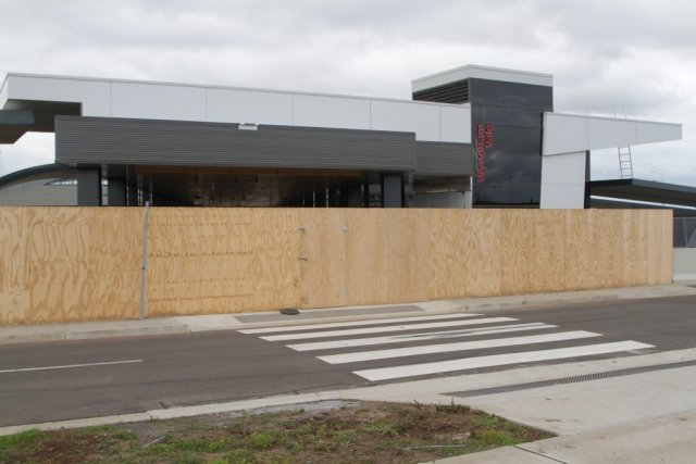 Street entrance to the station on the western side