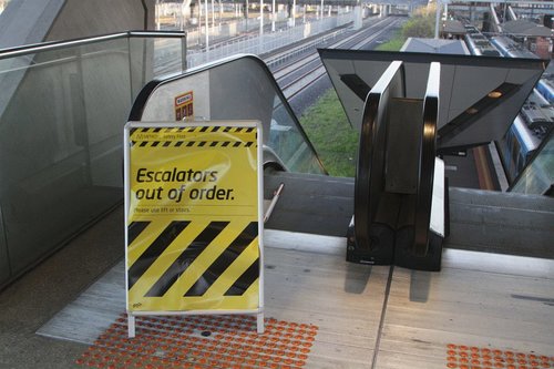 Escalators out of order again at North Melbourne platform 6