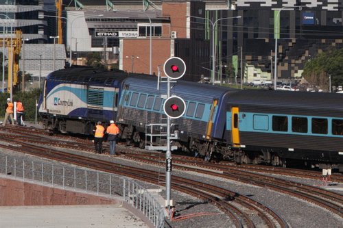 XPT derailed outside Southern Cross - July 11, 2014