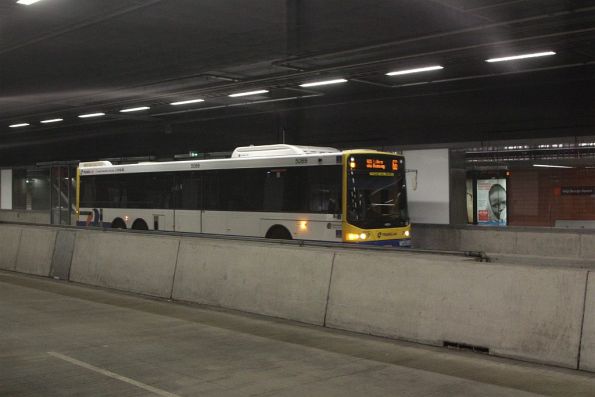 Bus picks up passengers at the underground King George Square busway station