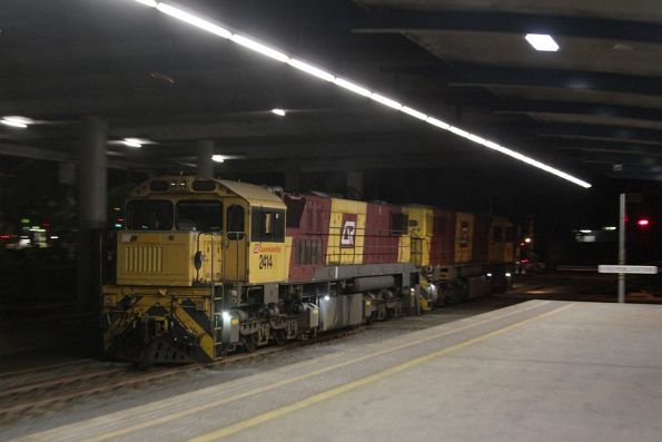  Locomotives 2414 and 2152 run around the empty train at Cairns