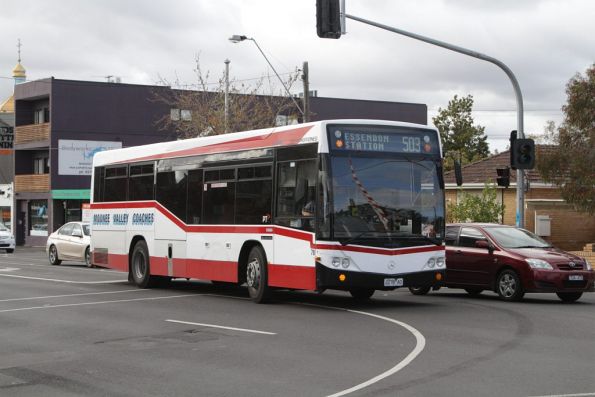 Moonee Valley Coaches bus #78 rego 2278AO on route 503 at Essendon station