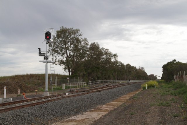 Holding siding for Waurn Ponds station, located west of Anglesea Road