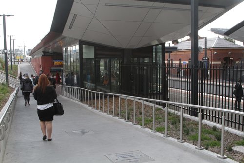 Changing trains at Footscray - keep going down the ramp for platform 1