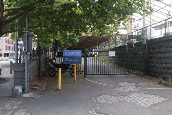 Vehicle ramp leading up to the Milk Dock at Flinders Street Station