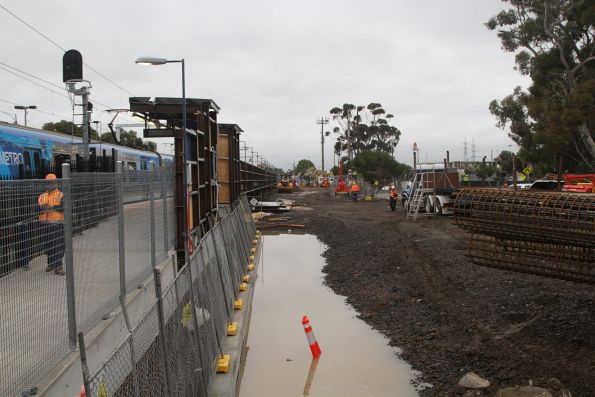 Cleared land to the west of St Albans platform 2