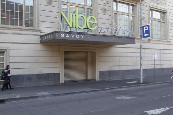 Former Spencer Street Station subway entrance via the Savoy Hotel on Spencer Street