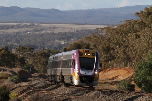 VLocity VL52 leads a down Ballarat service out of Bacchus Marsh