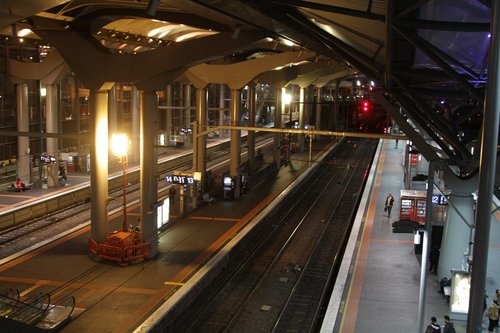 Diesel powered barrel lights still in use at Southern Cross Platform 13/14