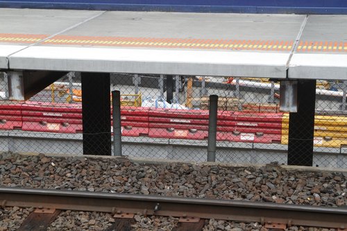 New low level station platform visible beneath the current St Albans platform