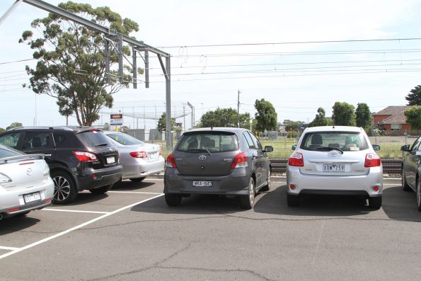 This trio of inconsiderate drivers at Albion station parked wherever the hell they felt like, and blocked in two other cars