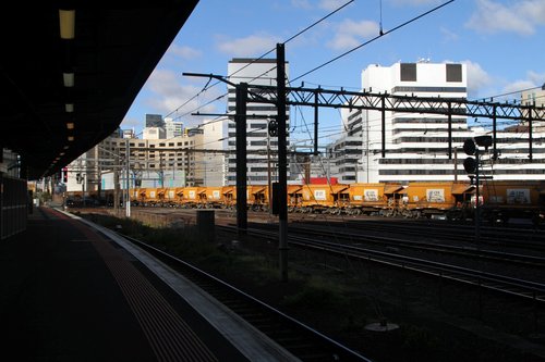 Empty wagons on the Westall to Kilmore East run at Southern Cross