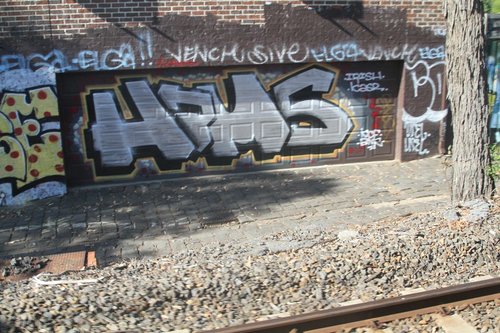 Laneway right beside the running lines at Camberwell