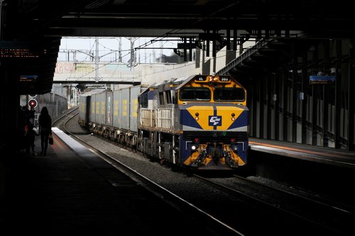 VL360 leads VL356 on the up Maryvale service through Springvale station