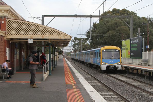 Siemens train on a down Upfield service at Coburg station