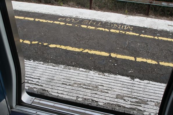 Incredibly narrow platform and crumbling surface at the up end of Canterbury platform 1 and 2