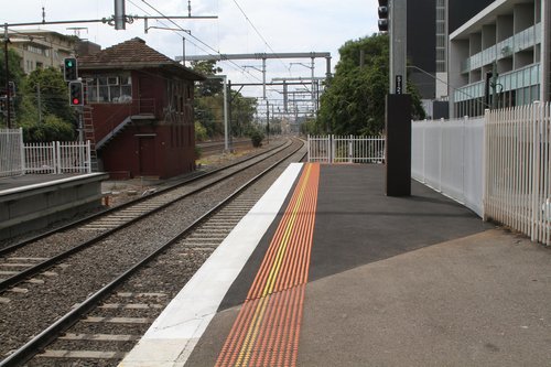 Completed platform extension at the north end of South Yarra platform 6