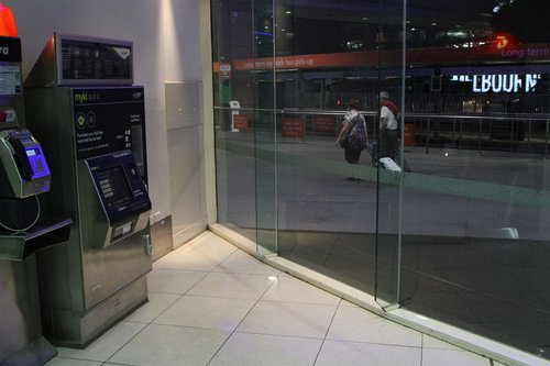 Myki machine at the arrivals level of Melbourne Airport terminal 3