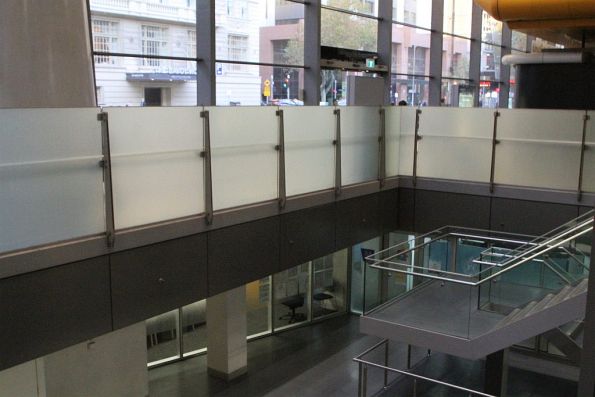 Looking across Spencer Street from the Southern Cross Station basement