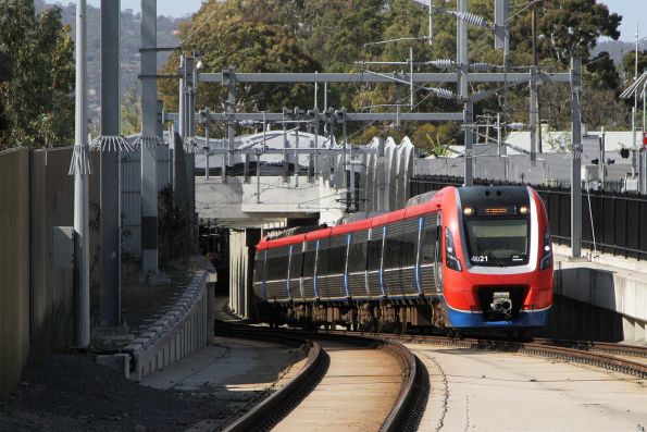 A-City 4021 emerges from the Goodwood underpass on an up Seaford service