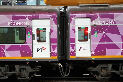 Wide door fitted to a BDN carriage (left) beside standard width door to the right