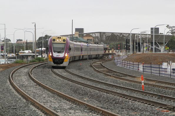 VLocity VL60 and VL63 depart Bacchus Marsh on a down Ballarat service