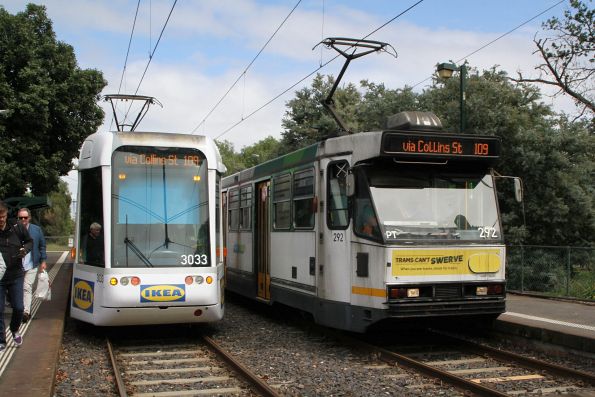 C.3033 advertising 'Ikea' and A2.292 pass on route 109 at North Port