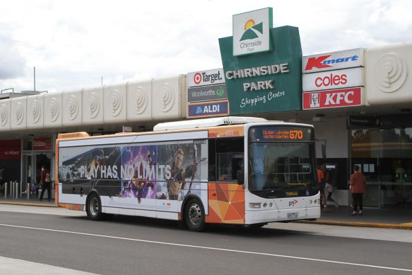 Ventura bus #855 9051AO on route 670 at Chirnside Park shopping centre