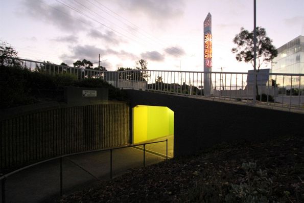 Second pedestrian underpass runs beneath Deakin University gate 2