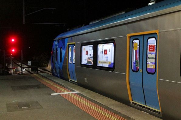 Signal EPP126 at Epping showing stop for HCMT set 18 during HCS testing towards South Morang